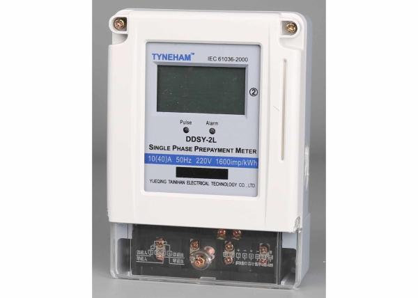 Quality Anti Tamper Card Single Phase Prepaid Energy Meter Firm Structure ISO9001 Certificate for sale