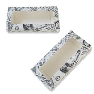 Varnish White Card Mink Eyelash Box Packaging With Window