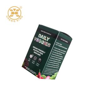 Custom Printed Cardboard Packaging Boxes Corrugated Paper Board For Multivitamin Tablet