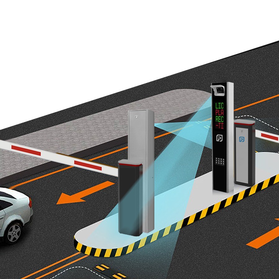 LPR Camera Parking Controller With Single Led Display For ANPR Parking System