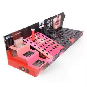 Buy cheap Cardboard Paper Counter Display Box Glass Bottle Countertop Display Stand With Holes product
