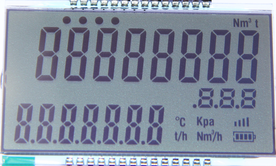 PIN Connector Vehicle Controller TN 7 Segment Lcd Display Customized