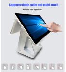 Supermarket 15.6'' Windows Dual Screen POS System With Printer Scanner