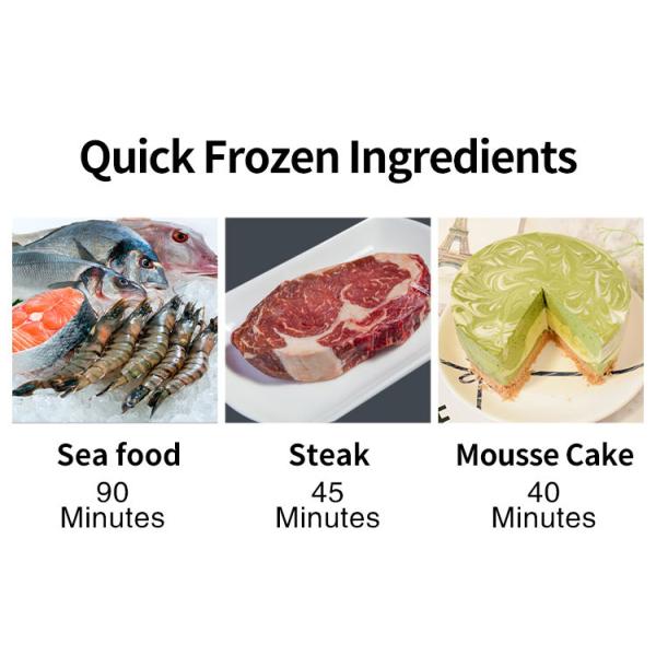 Rapid Upright Commercial Chiller And Freezer Deep Freezer Kitchen Blast Chiller
