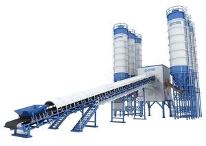 Stationary Elba Wet Mix Concrete Batch Plant Fully Automatic With Modular Structure