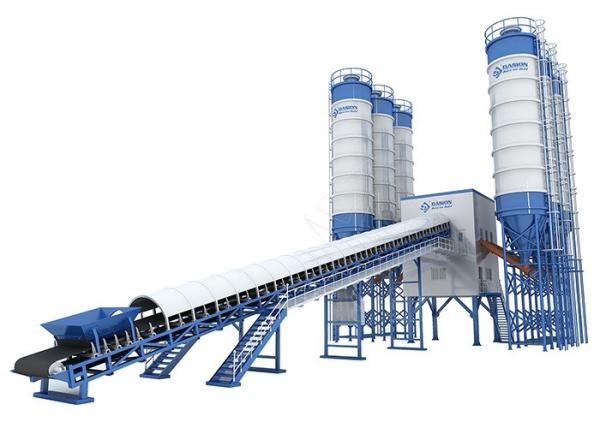 Quality Stationary Elba Wet Mix Concrete Batch Plant Fully Automatic With Modular Structure for sale