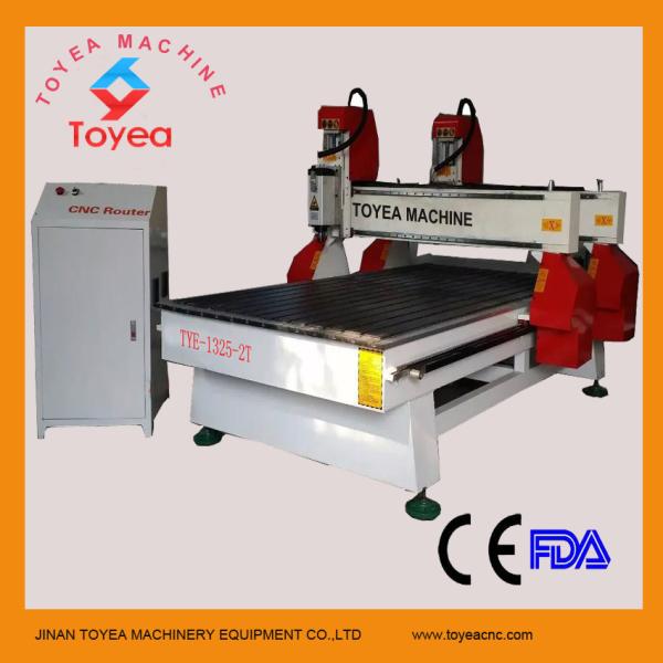Quality TWO gantries wood cnc engraving machine 1300 x 2500mm TYE-1325-2T for sale