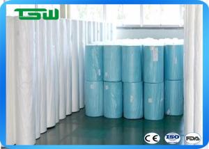 China Breathable 70gsm SMS PP Non Woven Fabric Roll For Face Mask on sale