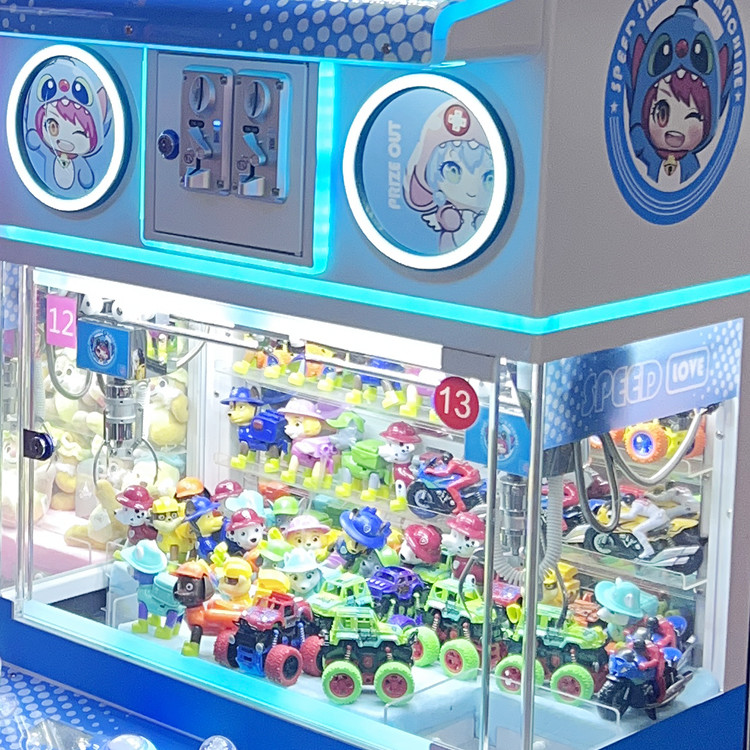 Smaller Size 2 Players Crane Plush Machine Mini Claw Doll Machine Crane Claw Machine Kits For Sales