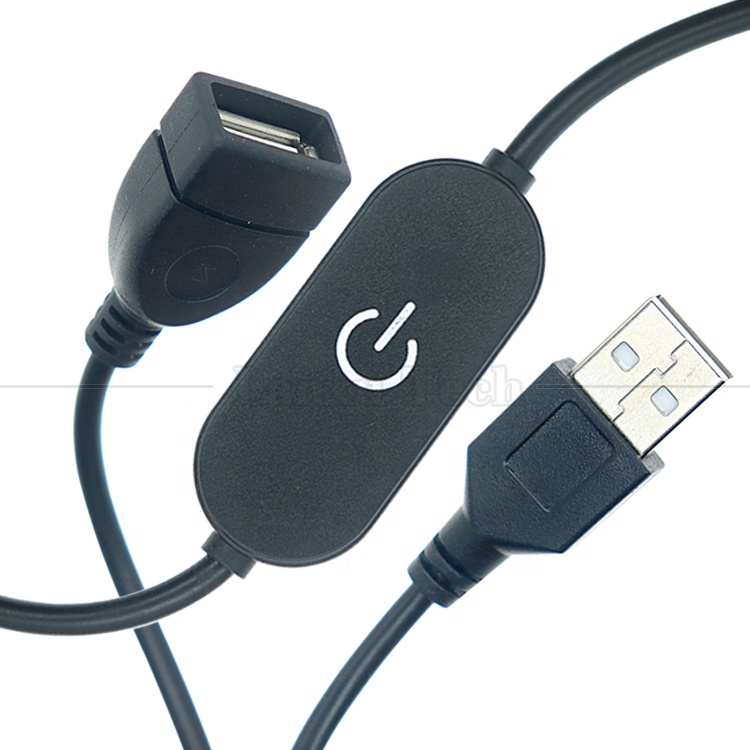 5v Stepless Up Down Touch Controller Dimmer 1m Male to Female USB on off Switch Cable for Led Strip Bar Lamp