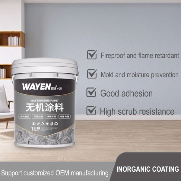 Fireproof Mold Proof Durable Water Based Paint for Interior Walls - Inorganic Coating