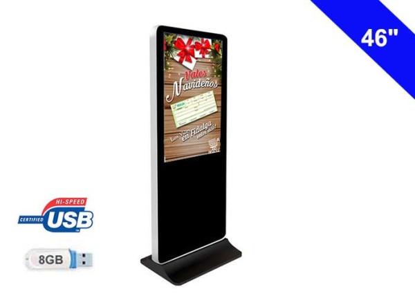 Quality Airport Free Standing LCD Display Totem Digital Signage 8Ms Response Time for sale