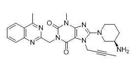 China Linagliptin CAS No 668270-12-0 White Powder Purity 99% C25H28N8O2 on sale