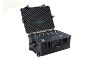 VHF UHF Manpack Jammer High Power 300W 6 Bands VSWR Protection For Walkie Talkie