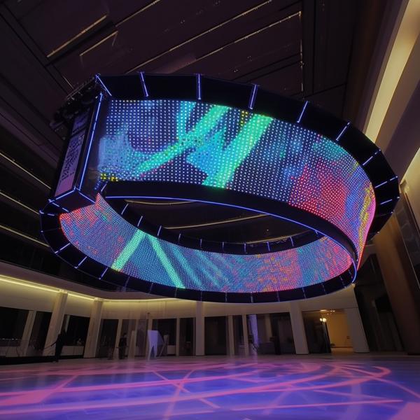 Quality P4.81 Transparent Flexible LED Screen Display Low Maintenance for sale
