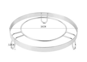 Polished Stainless Steel Steamer Rack For Heat Insulated D160×H32mm