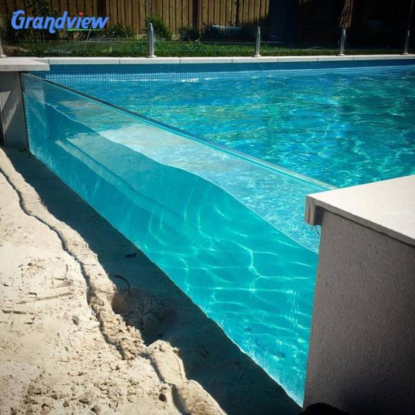 Family Swimming Season Essential Custom Transparent Plexiglass Acrylic Sheet Swimming Pool with Air Pump