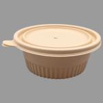 350ML Biodegradable Lunch Boxes With Lid Cornstarch Food Containers Odorless