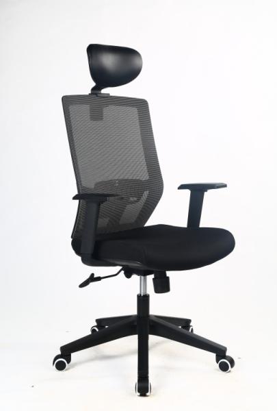 Quality S Curve Swivel Office Chairs 500lbs Black Nylon Mesh 0.166m3 CBM for sale