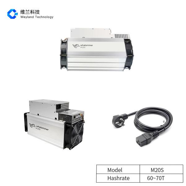 Quality 48w/T 52w/T Asic BTC Miners , 3500W Whatsminer M20s 60th 70th Crypto Miner Asic for sale