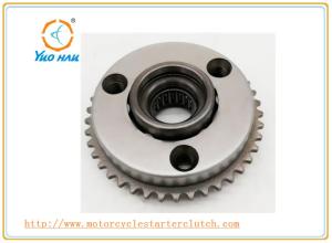 One Way Motorcycle Starter Clutch Assembly With Radial Ball Bearing / Metallic Color