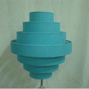 China Blue Overlapped Easy Fit Pendant Shade TC 7 Layer E27 E12 Socket on sale