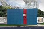 Train Station Intelligent Logistic Delivery Parcel Locker With Big Touch Screen