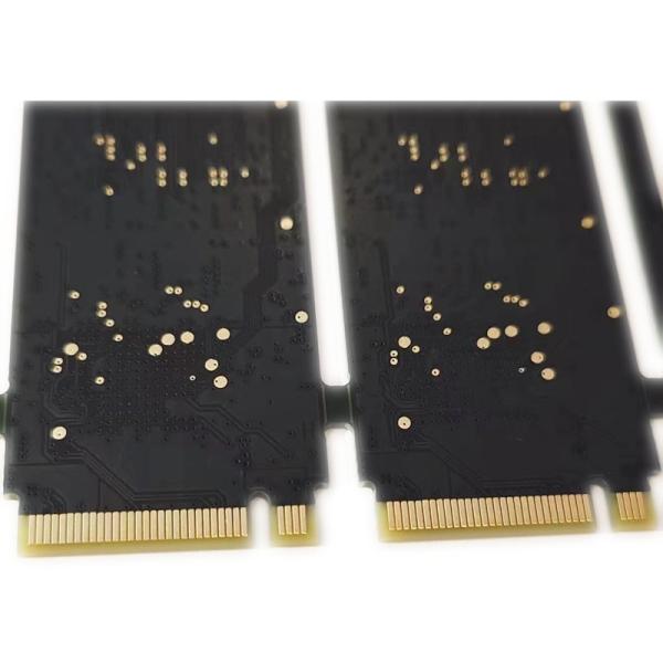 ENIG Gold Finger FR4 TG150 8 Layer PCB Matte Black Solder Mask Color