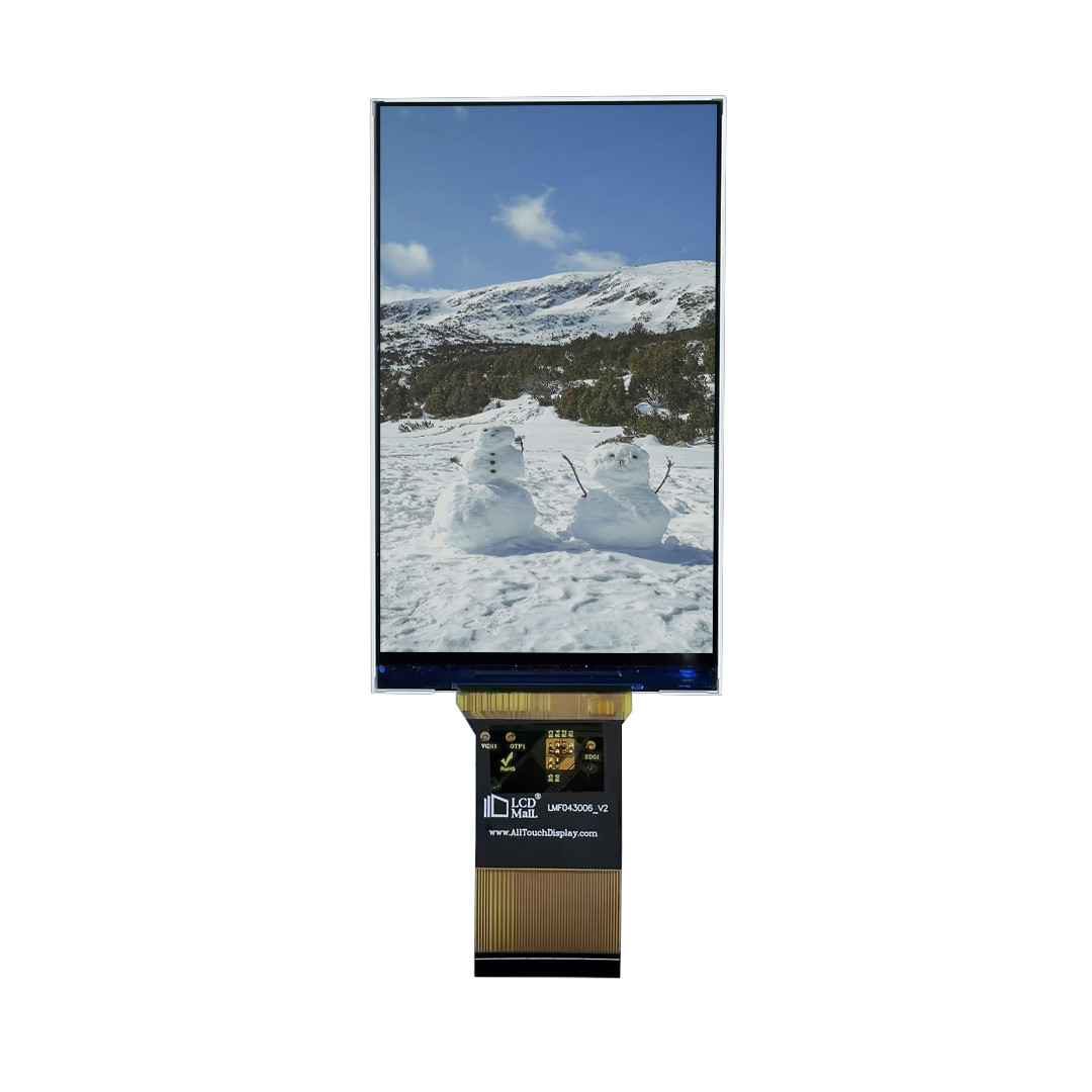 LCD Mall IPS 4.3 Inch WVGA Arduino 50PIN Connection 480x800 resolution TFT LCD Display with Customized Touch Panel