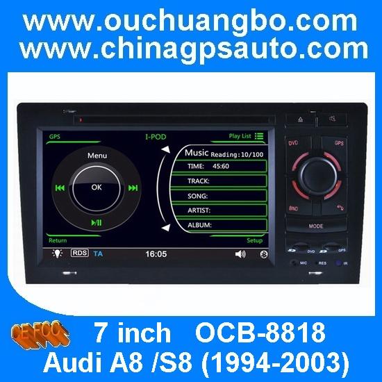 Quality Car multimedia player for Audi A8 /S8 1994-2003 with auto gps systems iPod radio OCB-8818 for sale