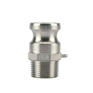 Buy cheap 2 Plug x 2 NPT Male Global Type F Camlock Coupling and Groove Hose Fitting for Durable product