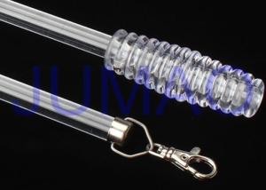 Fiberglass Pulling Custom Drapery Rods , 12 Mm Drapery Wand For Grommet Panels