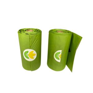 China green Biodegradable Dustbin Bags Waterproof Compostable Garbage Bags 15mic on sale