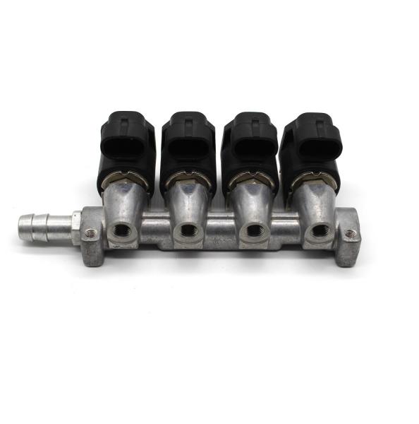 Quality stable performance 2 Ohm LPG CNG Injector Rail 4 Cylinder For Autogas Car Kits for sale