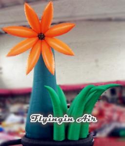 4m Height Ground Inflatable Flower for Event and Wedding Decoration