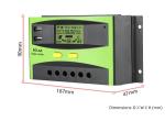 ISO9001 24V 48V 20 Amp PWM Solar Charge Controller