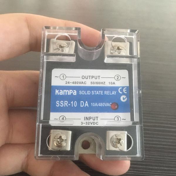 Single Phase SSR Relay 10A Relay 3-32VDC High Quality SSR-10DA 10A DC to AC 380V AC Solid State Relay (SSR-DA)