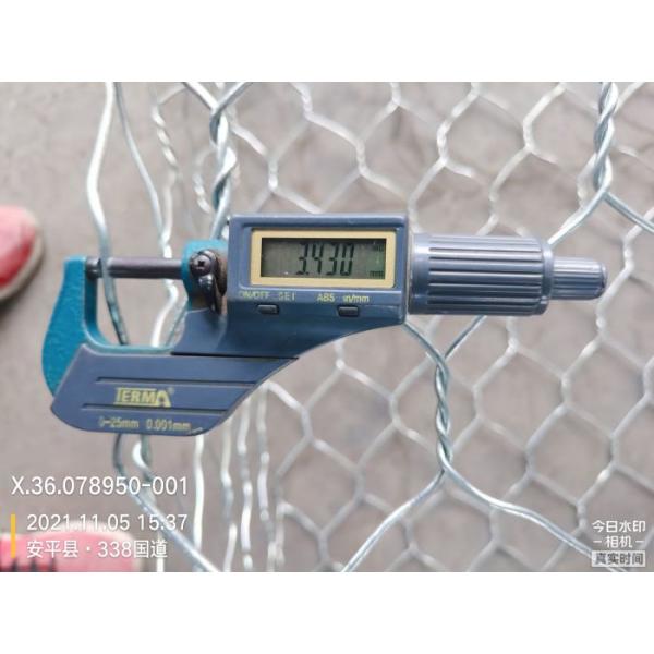 Inspection of gabion 