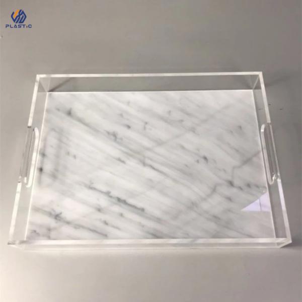 Quality Customized Clear Acrylic Organizer Tray , Virgin PMMA Stacking Acrylic Trays for sale