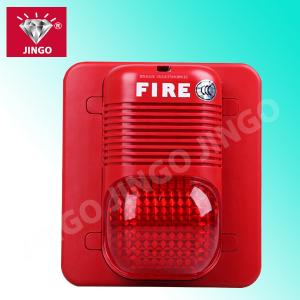 China DC 24V 2 wire conventional fire alarm systems strobe flash light sounder on sale