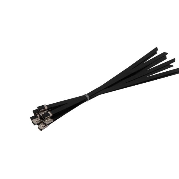 Quality OEM Self Locking Stainless Steel Cable Ties EPOXY Coated Polyester Coated for sale