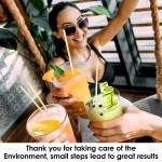 Recyclable Eco Friendly Paper Drinking Straws Colorful Graduation Paper Straws