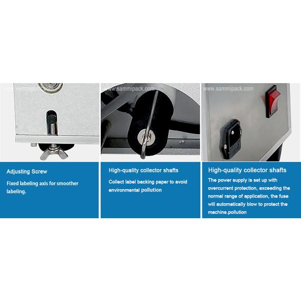 Semi-Automatic Manual PET Glass Plastic Water Bottle Wine Tin Cans Label Applicator New Condition Labeling Machine for Cosmetics