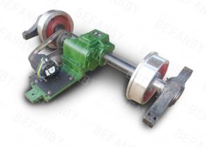 Large Capacity Double Flanged Rail Wheels , 800mm Crane Wheel Blocks With Shaft