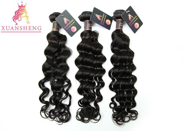 Quality 10A Grade Unprocessed Virgin Loose Wave Extensions No Tangle Natural Color for sale