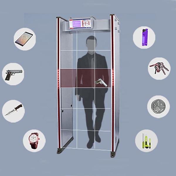 Column Portable Metal Detector Security Gate , Security Body Scanner 220V/AC