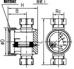 Sight Flow Indicator 304 Stainless Steel Water Flow Indicator