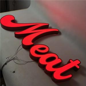Power Coated  LED Illuminated Sign Led Frontlit Sign Steel Frame