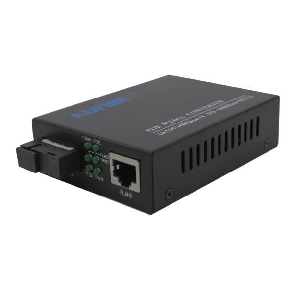 Quality FCC Approved POE Powered Switch Single Mode Fiber Media Converter for sale