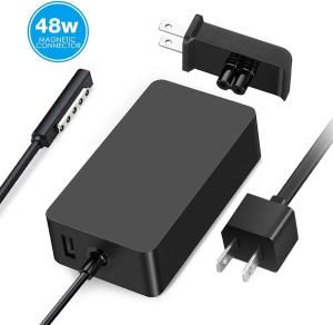 China Black Microsoft Surface Power Charger 48W 12V 3.6A Surface Pro 2 Portable Charger on sale
